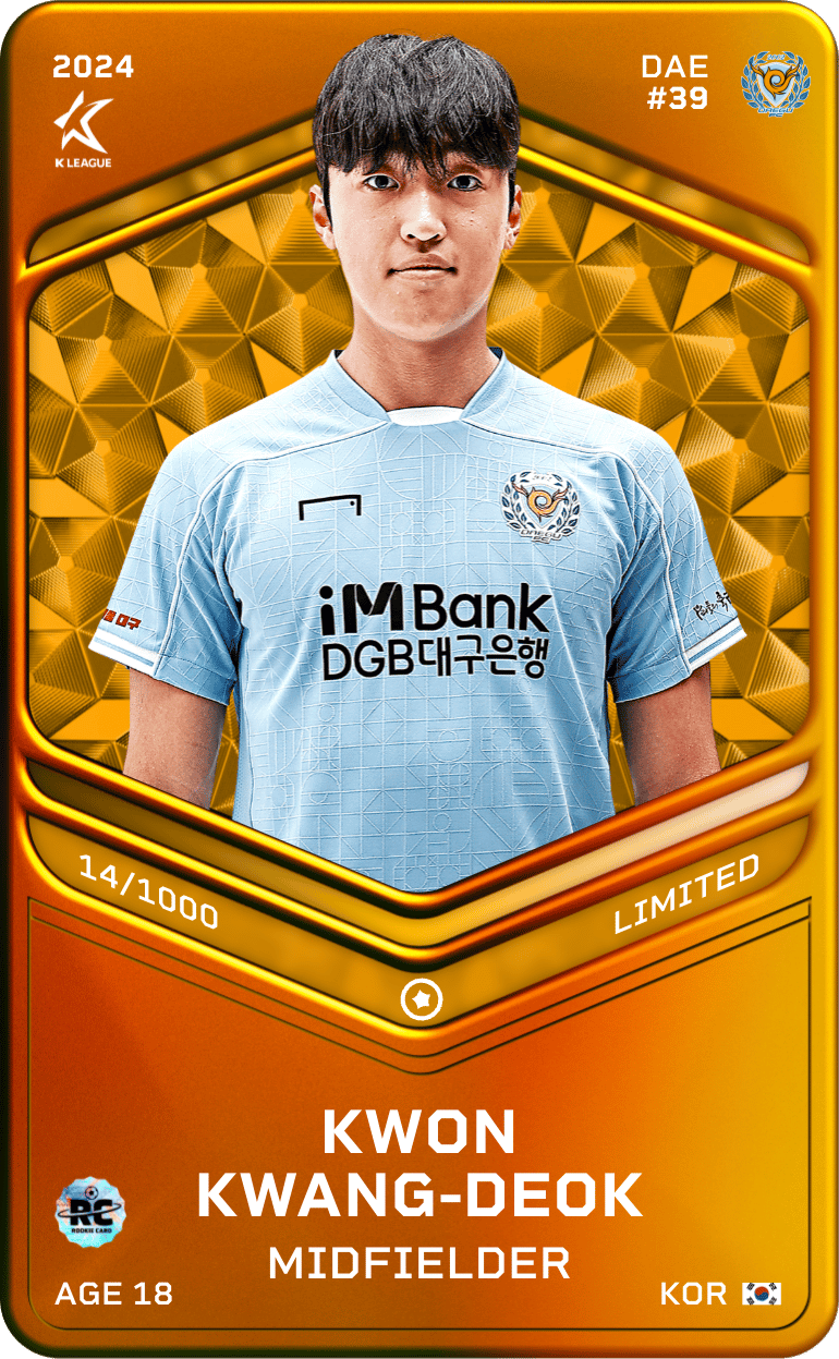 Kwon Kwang-Deok 2024-25 • Limited 14/1000