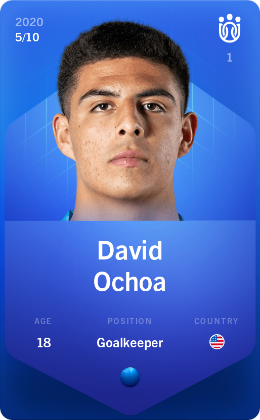 Sorare - Sorare Official - David Ochoa 2020-21 • Super Rare 5/10 - NFT # 57224720985509672258871323167321542684334976933323397208231487441996174880332