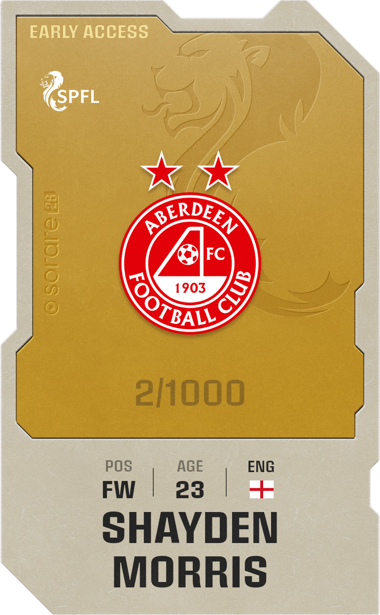 Shayden Morris 2025-26 • Limited 2/1000