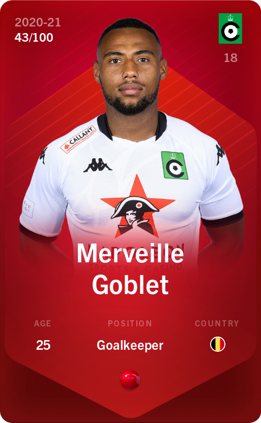 Sorare - Sorare Official - Merveille Goblet 2020-21 • Rare 43/100 - NFT # 45264505008671631839919527273455990192797273469458968236746637021549978146615