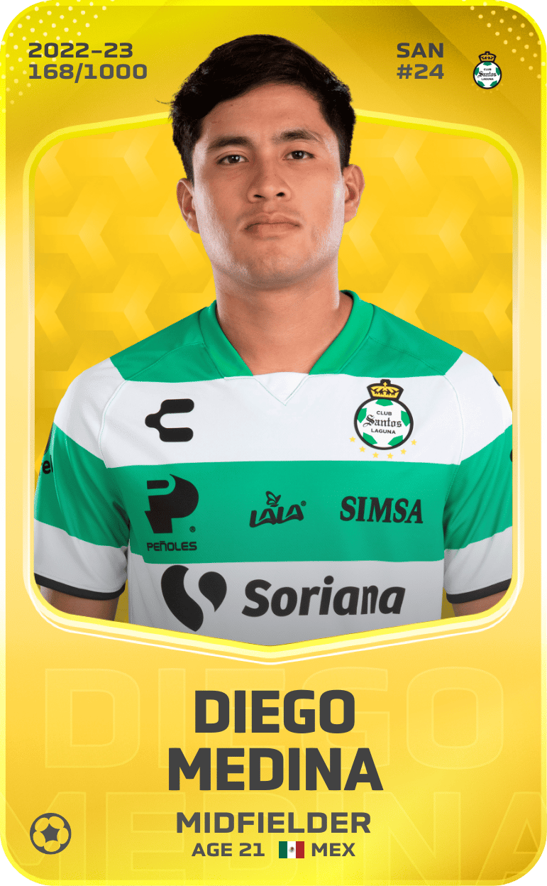 Diego Medina 2022-23 • Limited 168/1000
