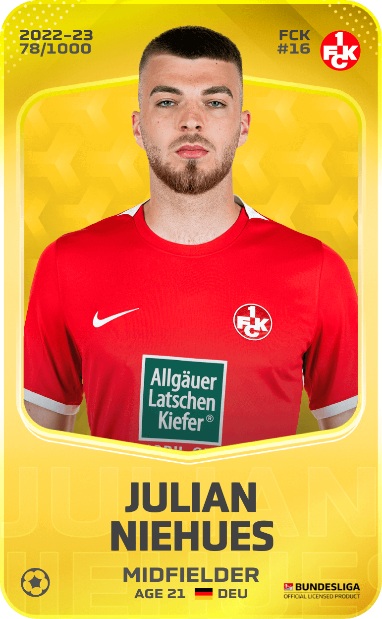 Julian Niehues 2022-23 • Limited 78/1000
