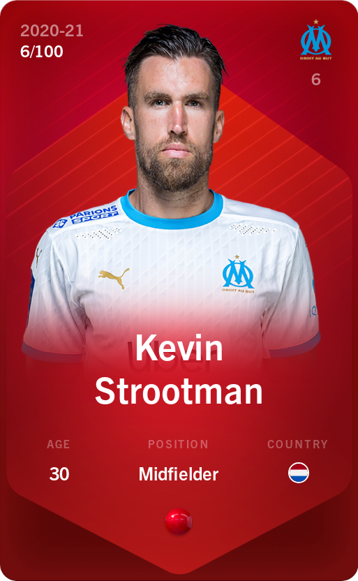 Sorare - Sorare Official - Kevin Strootman 2020-21 • Rare 6/100 - NFT # 61164653272661225072123220488556462819471199887494318164536677223646149902289