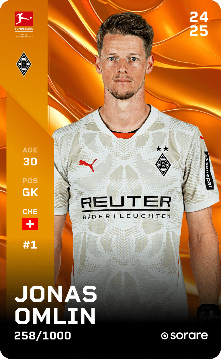 Jonas Omlin 2024-25 • Limited 258/1000