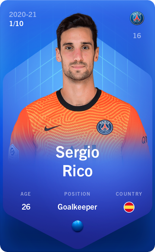 Sorare - Sorare Official - Sergio Rico 2020-21 • Super Rare 1/10 - NFT # 107529854125841464810831356384878611070659360798539738156456647883178414995040