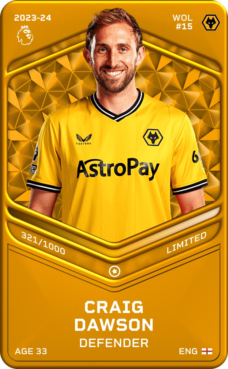 Craig Dawson 2023-24 • Limited 321/1000