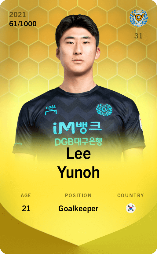 Lee Yunoh 2021-22 • Limited 61/1000