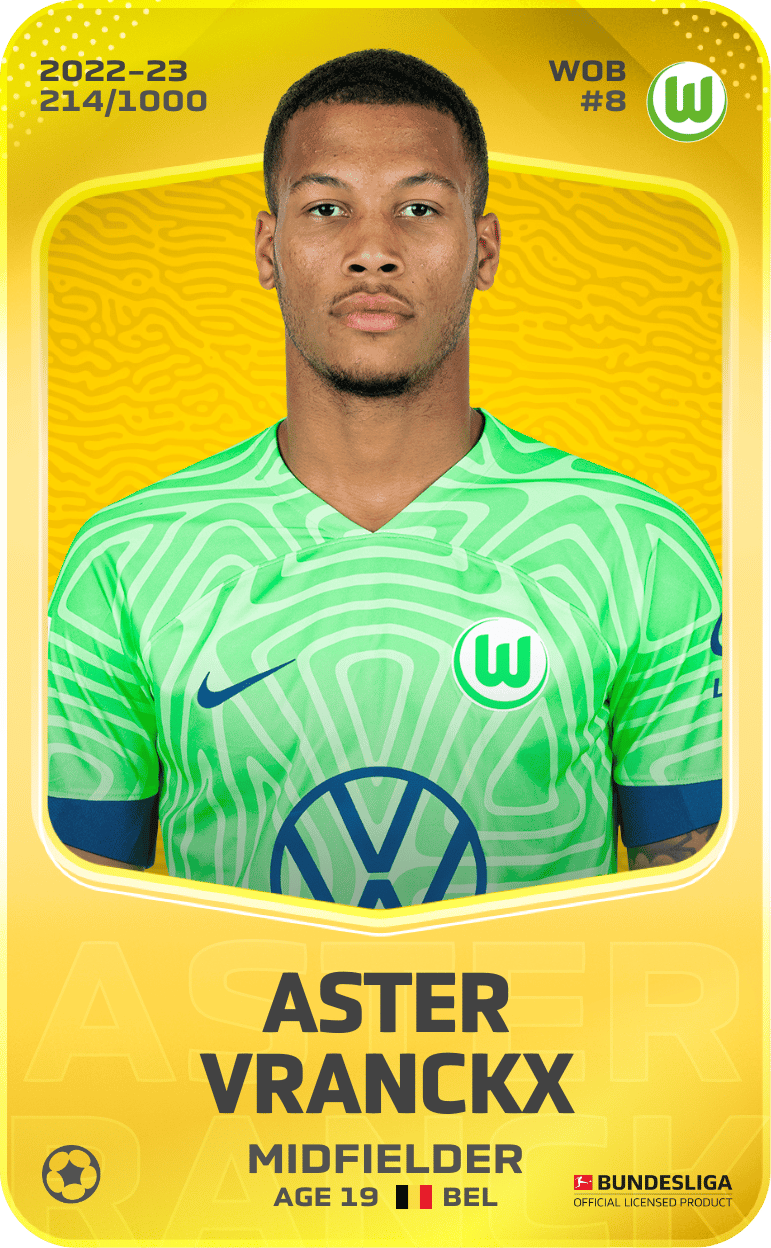 Aster Vranckx 2022-23 • Limited 214/1000