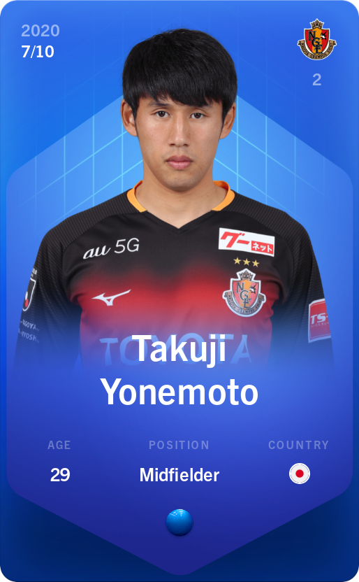 Sorare - Sorare Official - Takuji Yonemoto 2020-21 • Super Rare 7/10 - NFT # 82810167829789316173832709365469770616506945148285989502212699737011335900789