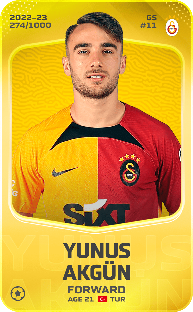 Yunus Akgün 2022-23 • Limited 274/1000