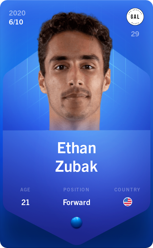 Sorare - Sorare Official - Ethan Zubak 2020-21 • Super Rare 6/10 - NFT # 16271088380096882902469951628521327564256839990714726033825957097793103218427
