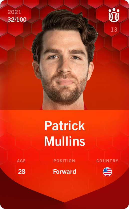Sorare - Sorare Official - Patrick Mullins 2021-22 • Rare 32/100 - NFT # 36427353921617196358837527830652359358380558895752732409812995132549356988135