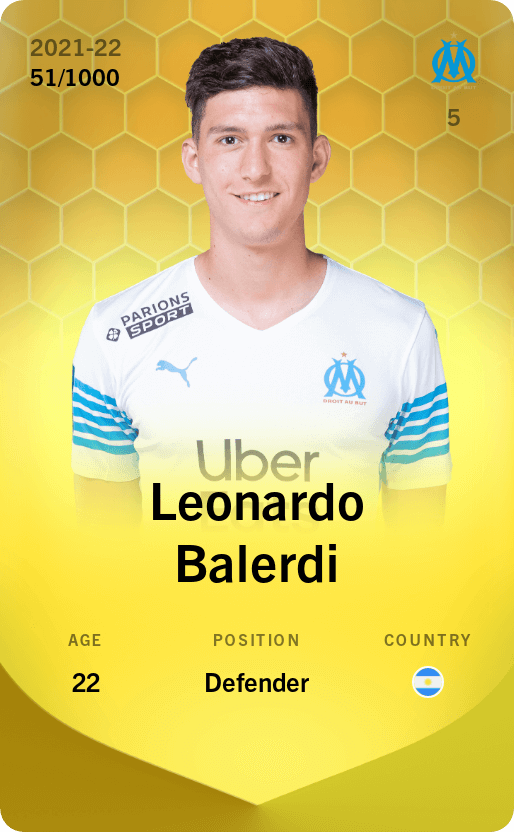 Leonardo Balerdi 2021-22 • Limited 51/1000