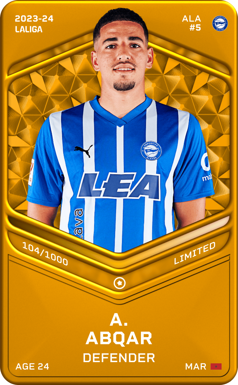 A. Abqar 2023-24 • Limited 104/1000