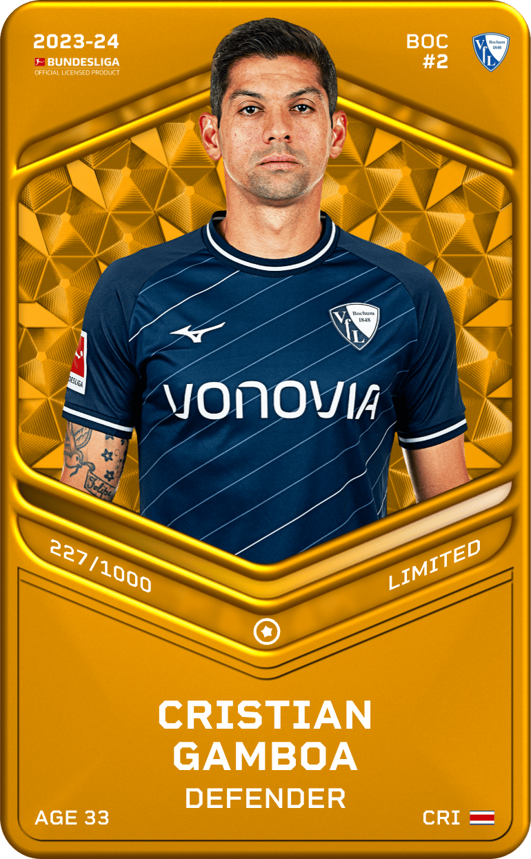 Cristian Gamboa 2023-24 • Limited 227/1000