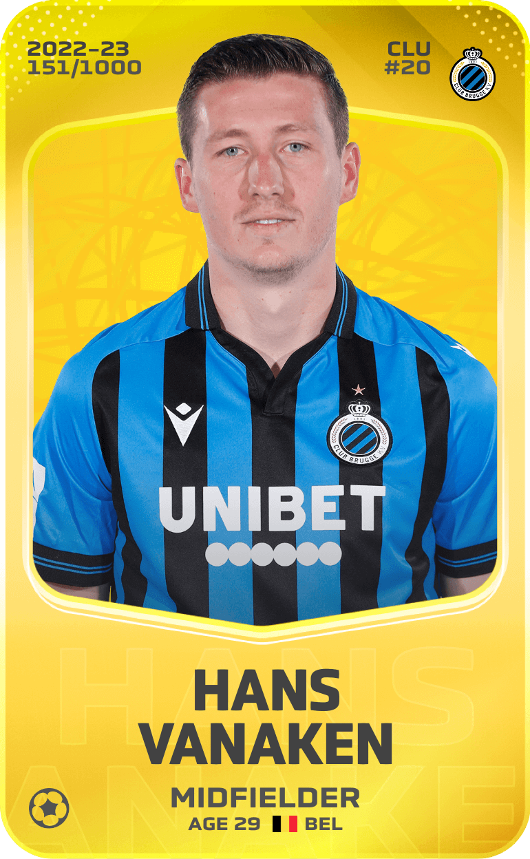 Hans Vanaken 2022-23 • Limited 151/1000