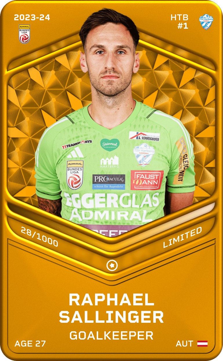 Raphael Sallinger 2023-24 • Limited 28/1000