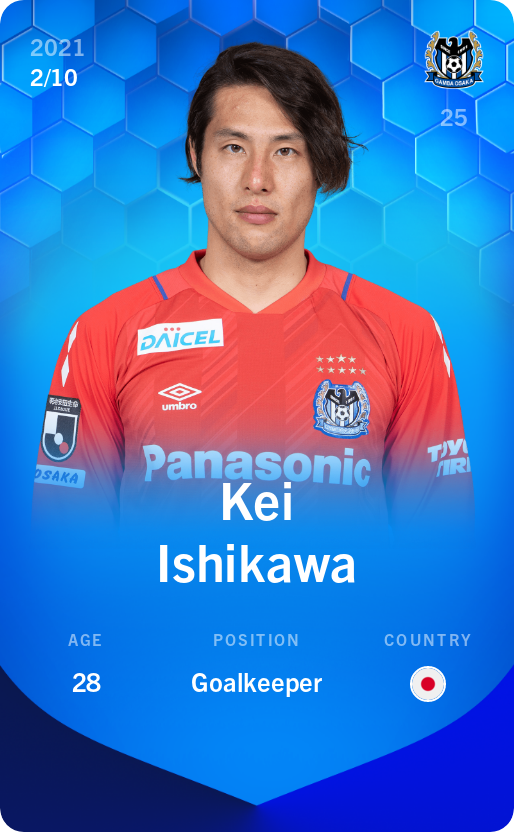 Sorare - Sorare Official - Kei Ishikawa 2021-22 • Super Rare 2/10 - NFT # 10041995354195835551656791953931842735476663144485099272426607359793395774164