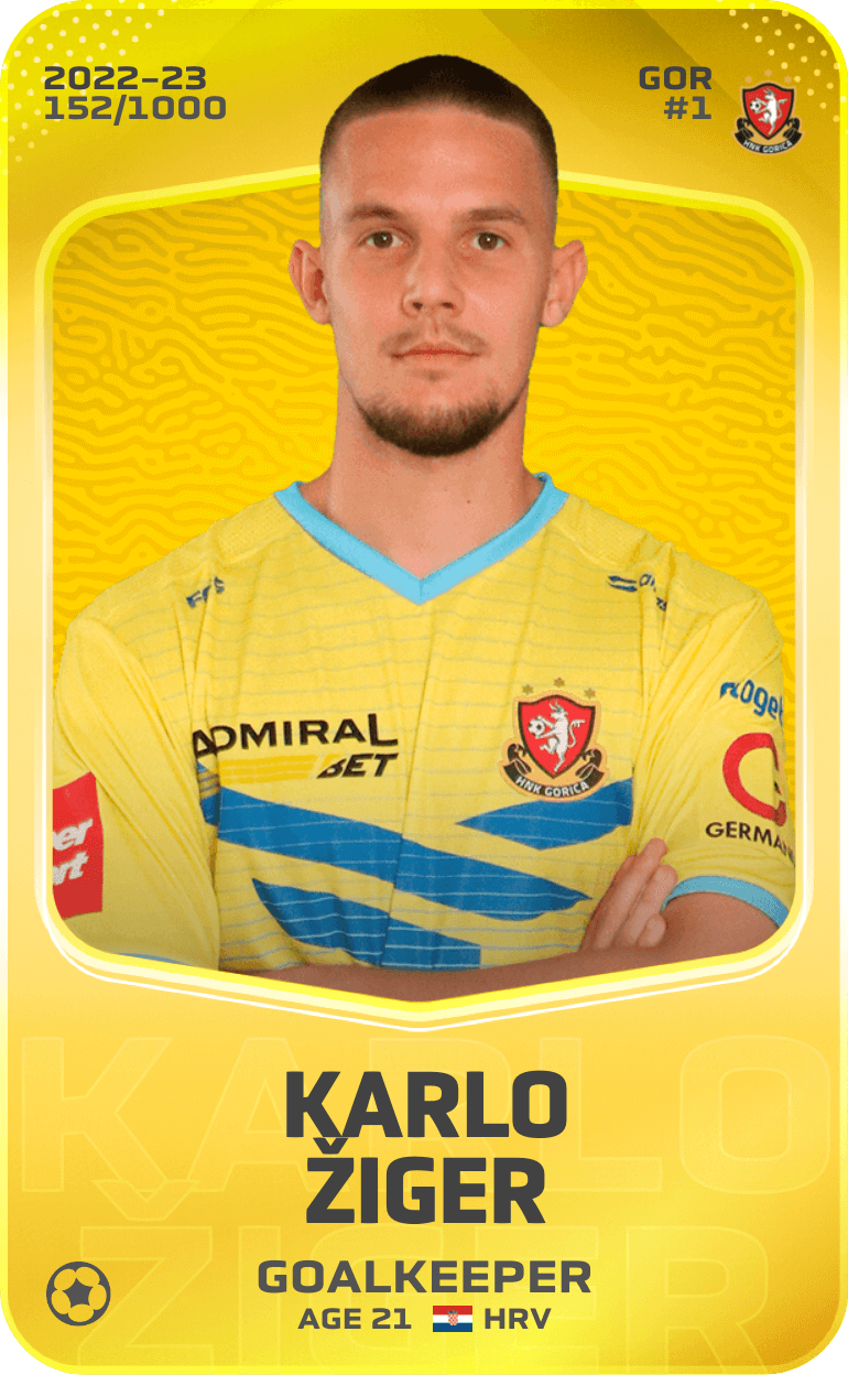 Karlo Žiger 2022-23 • Limited 152/1000