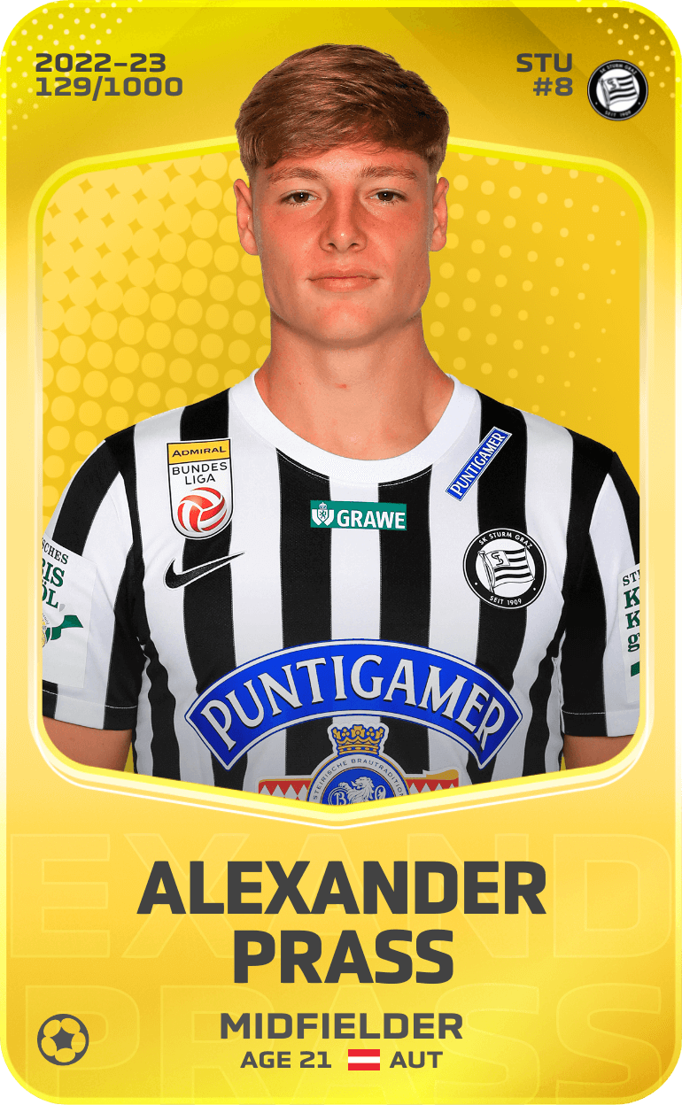 Alexander Prass 2022-23 • Limited 129/1000