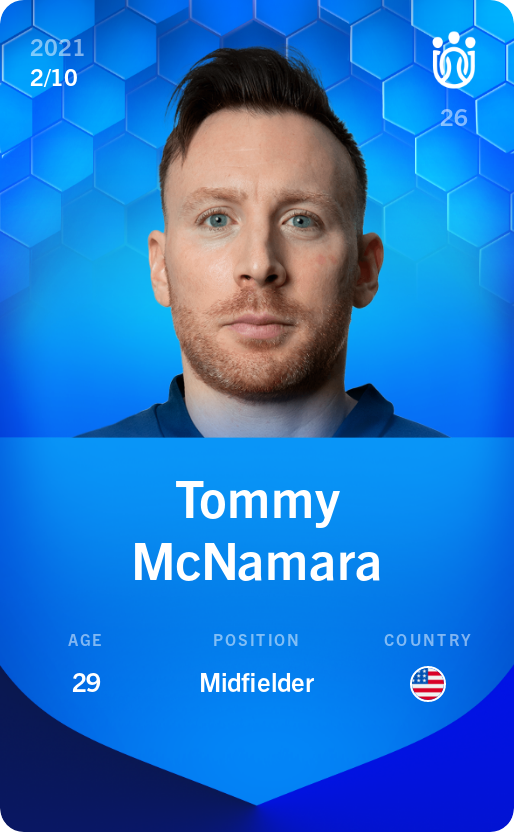Sorare - Sorare Official - Tommy McNamara 2021-22 • Super Rare 2/10 - NFT # 78298345672251784058870841223392105983109840045009565999856088337993476597355