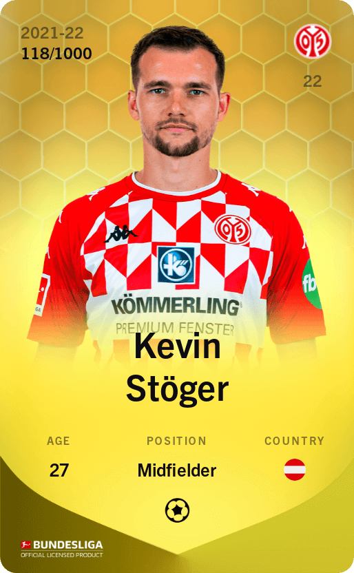 Kevin Stöger 2021-22 • Limited 118/1000