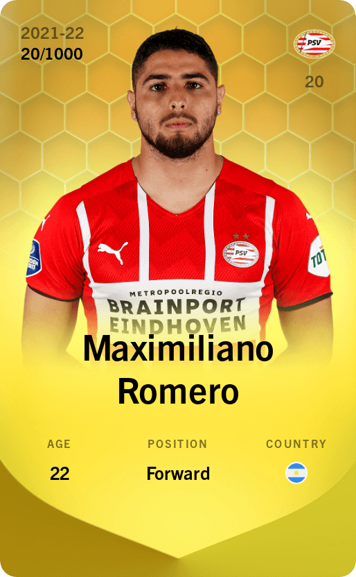 Maximiliano Romero 2021-22 • Limited 20/1000