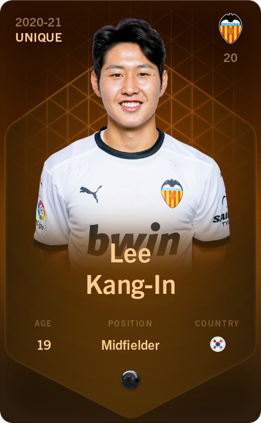 Sorare - Sorare Official - Lee Kang-In 2020-21 • Unique - NFT # 101363916380642391040740949870647323126793775028293501393457861504177582286574