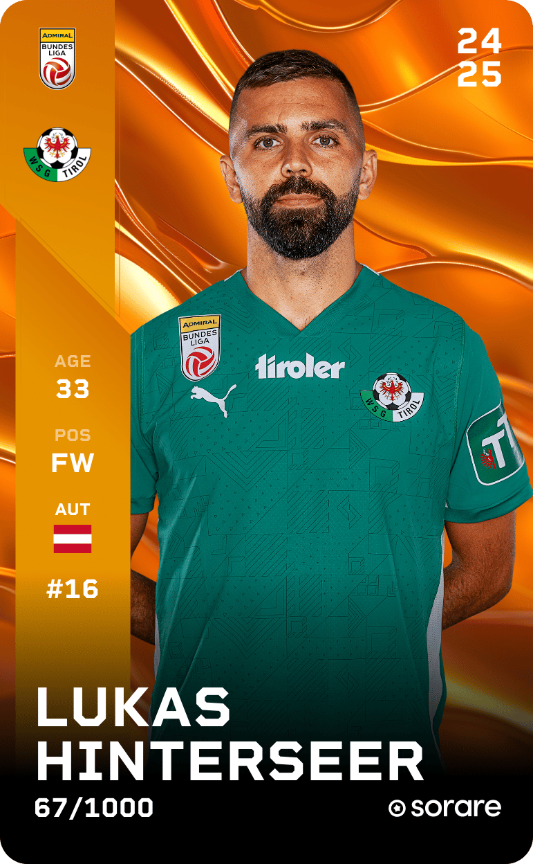 Lukas Hinterseer 2024-25 • Limited 67/1000
