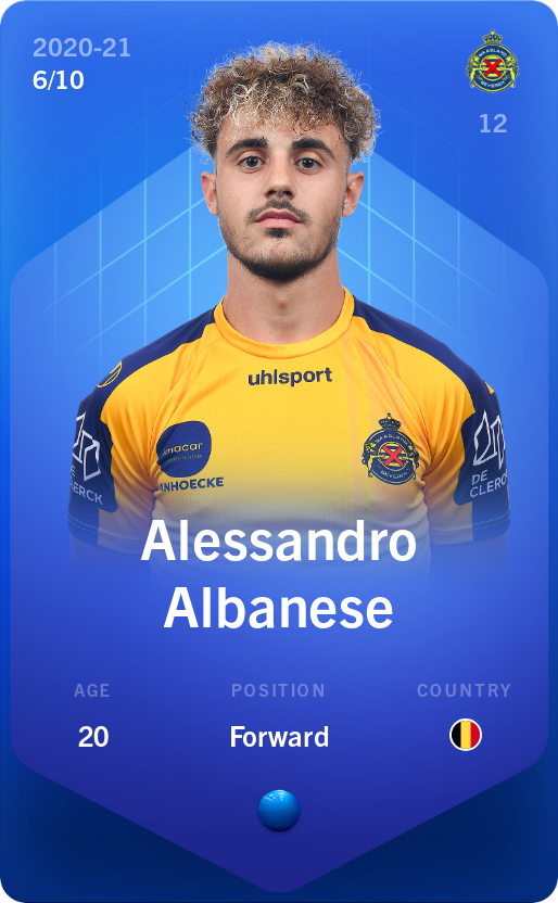 Sorare - Sorare Official - Alessandro Albanese 2020-21 • Super Rare 6/10 - NFT # 114516209008811455367525600452843421638818801644626343317571795335323761719485