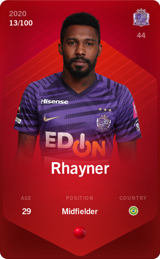 Sorare - Sorare Official - Rhayner 2020-21 • Rare 13/100 - NFT # 65908132055440690188608436755278252277485326298791225223240977165922331339359