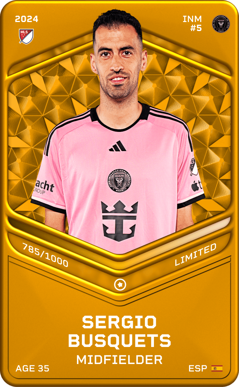 Sergio Busquets 2024-25 • Limited 785/1000