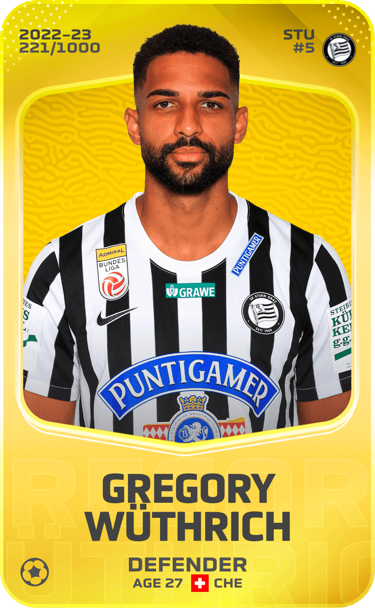 Gregory Wüthrich 2022-23 • Limited 221/1000