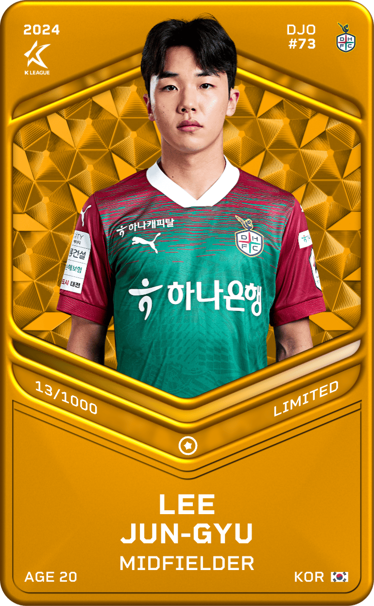 Lee Jun-Gyu 2024-25 • Limited 13/1000