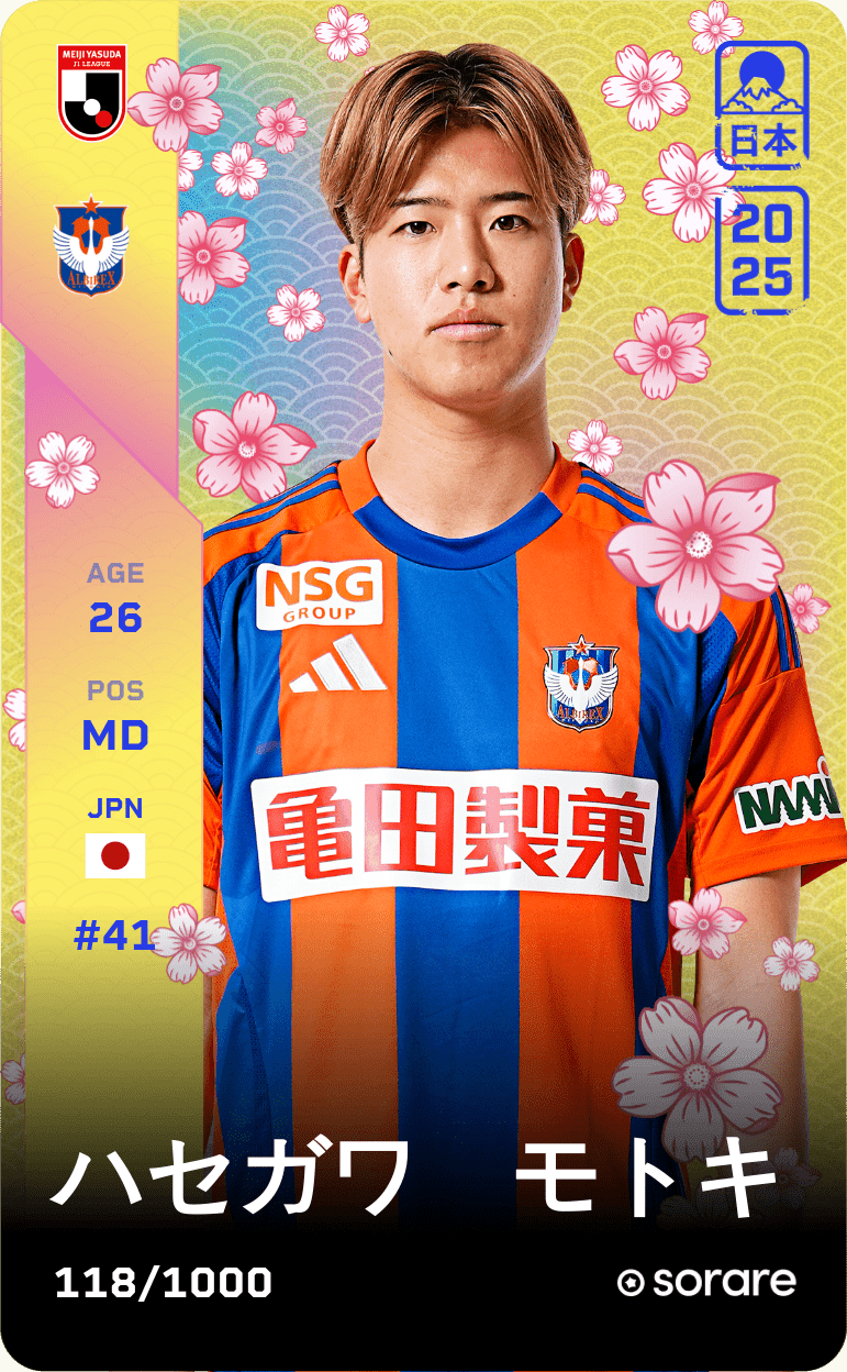 Motoki Hasegawa 2025-26 • Limited 118/1000