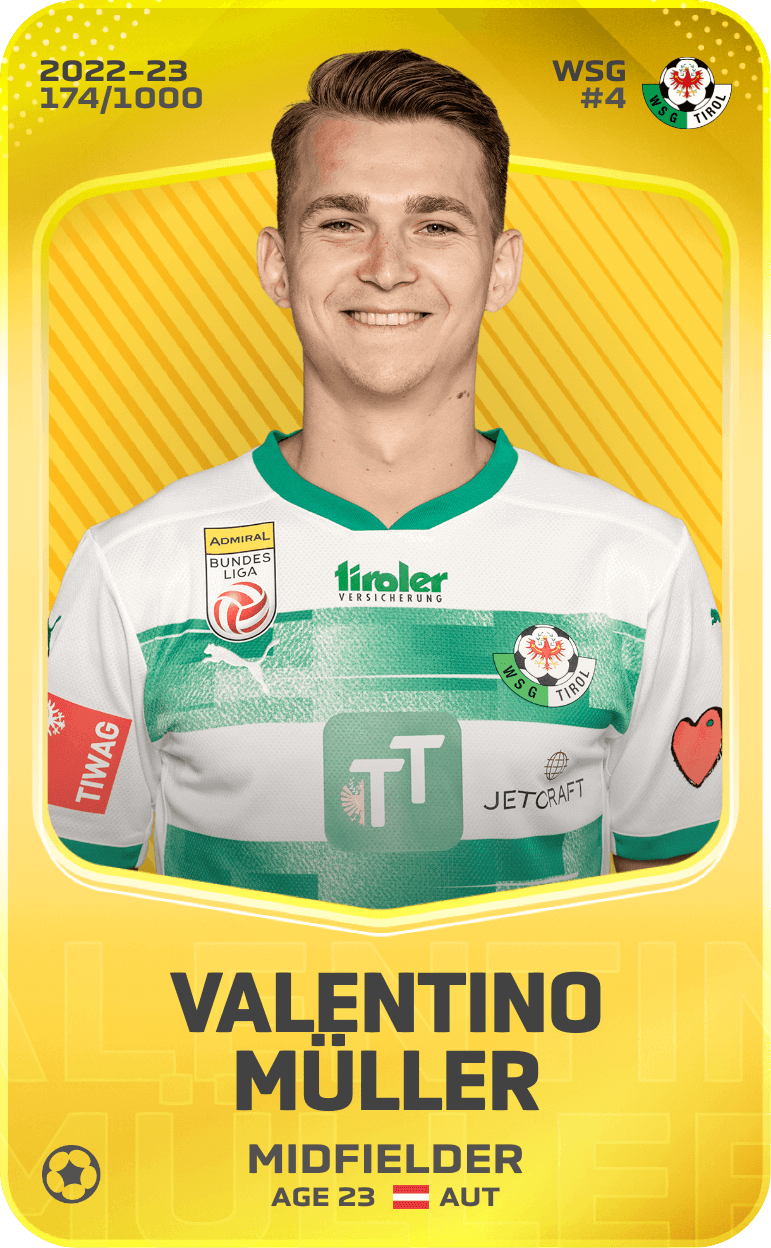 Valentino Müller 2022-23 • Limited 174/1000