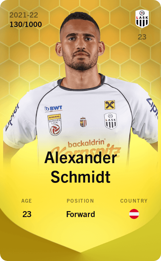 Alexander Schmidt 2021-22 • Limited 130/1000