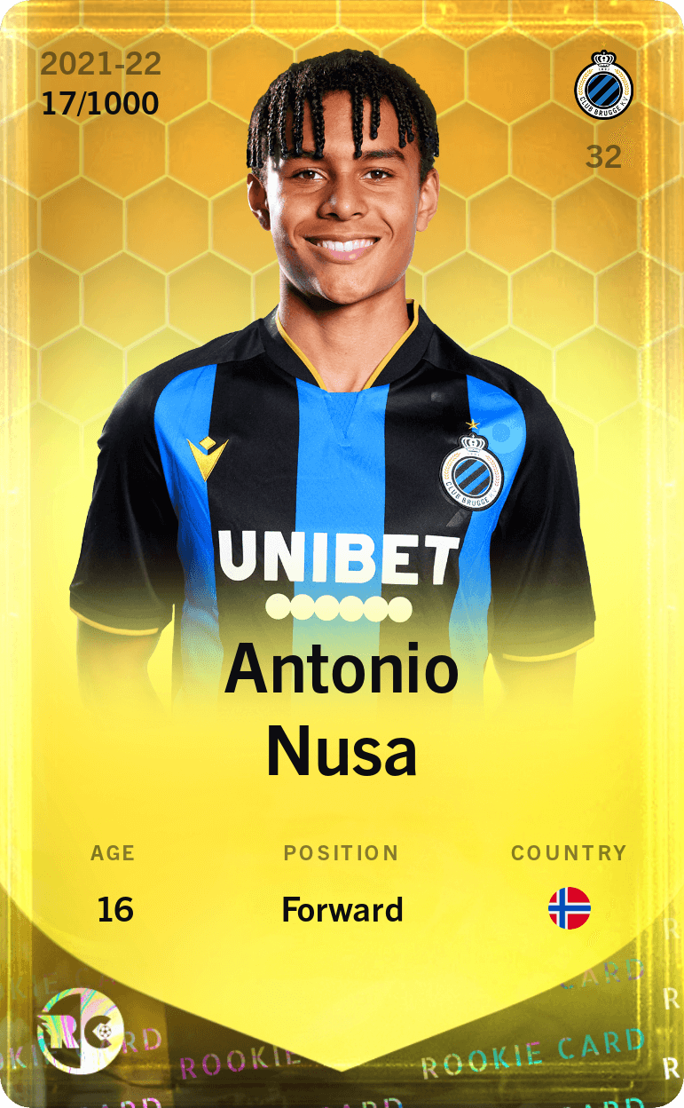 Antonio Nusa 2021-22 • Limited 17/1000