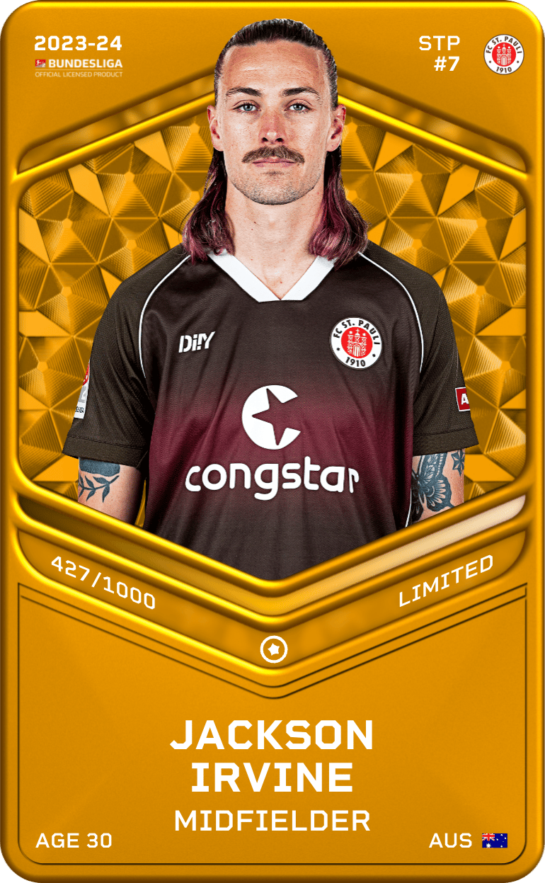 Jackson Irvine 2023-24 • Limited 427/1000