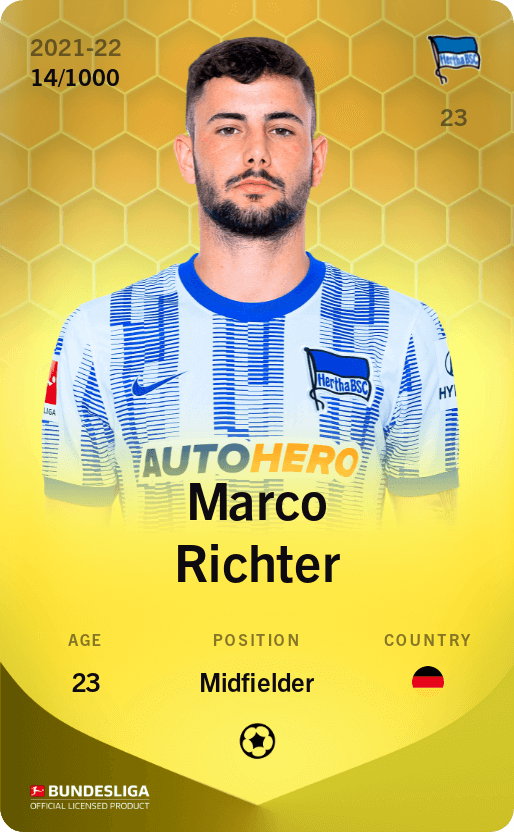 Marco Richter 2021-22 • Limited 14/1000