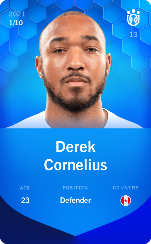 Sorare - Sorare Official - Derek Cornelius 2021-22 • Super Rare 1/10 - NFT # 44122241436982372622403285331412982205378937333825626005360963303995677454164
