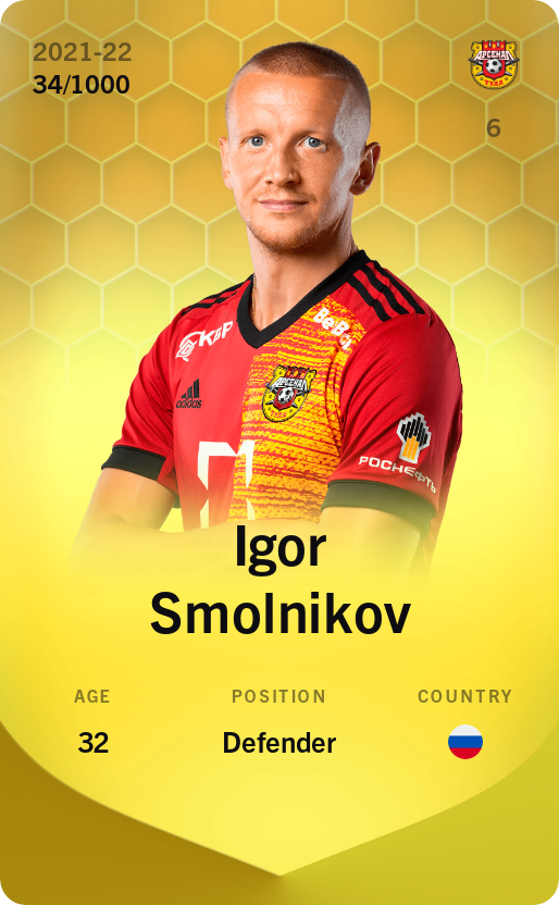 Igor Smolnikov 2021-22 • Limited 34/1000