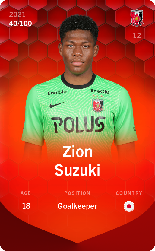Sorare - Sorare Official - Zion Suzuki 2021-22 • Rare 40/100 - NFT # 25189307634115601160134875710842042850114439242716387152778014897846209179485