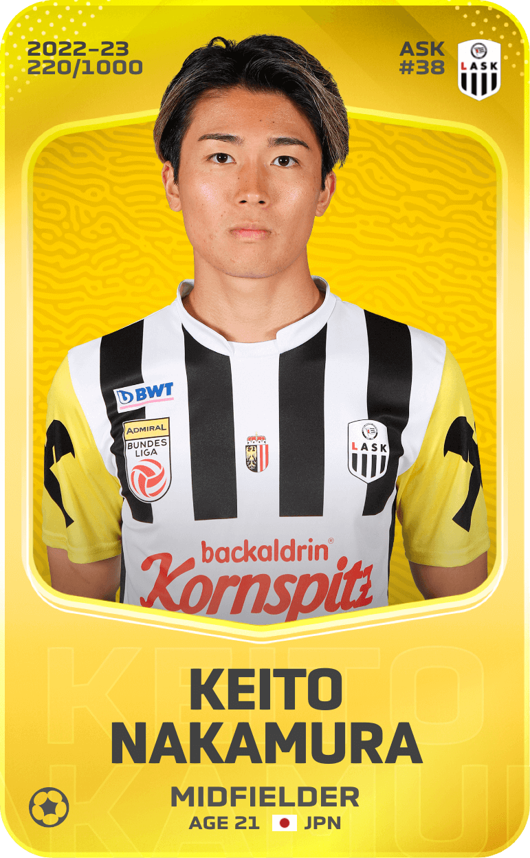 Keito Nakamura 2022-23 • Limited 220/1000