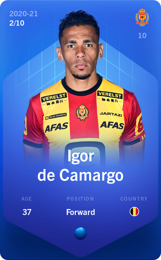 Sorare - Sorare Official - Igor de Camargo 2020-21 • Super Rare 2/10 - NFT # 64190264775476558494583066473968911042016165242064371851912599495982356760442
