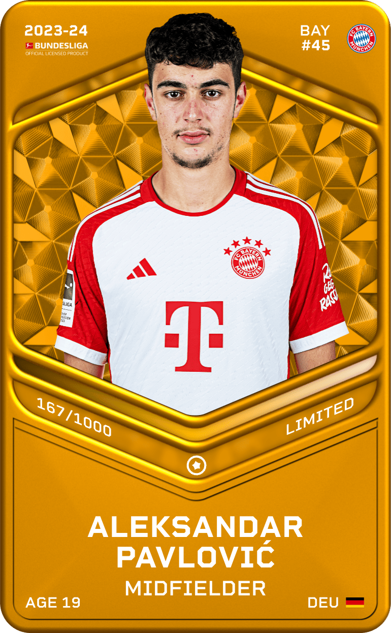 Aleksandar Pavlović 2023-24 • Limited 167/1000