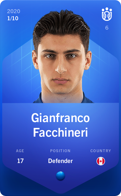 Sorare - Sorare Official - Gianfranco Facchineri 2020-21 • Super Rare 1/10 - NFT # 14354468157100642710276546543523752631704463089218060331300521988742836398225