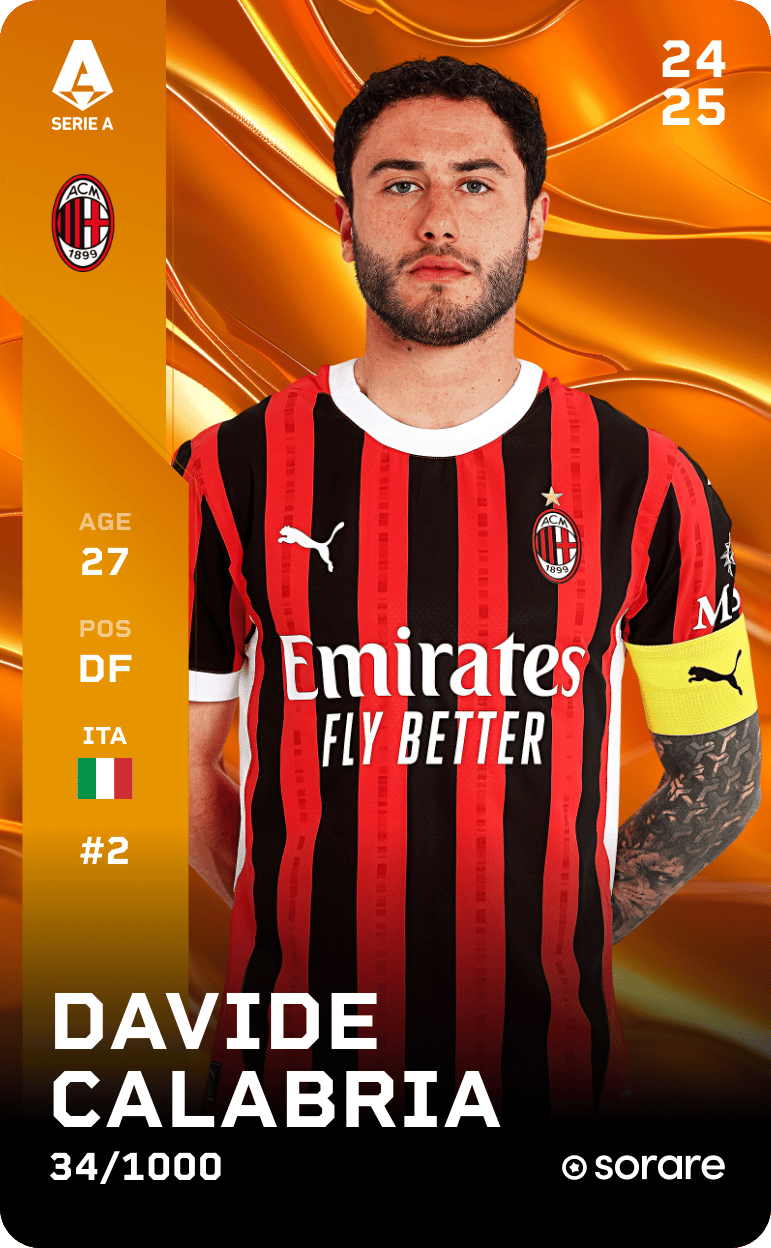 Davide Calabria 2024-25 • Limited 34/1000
