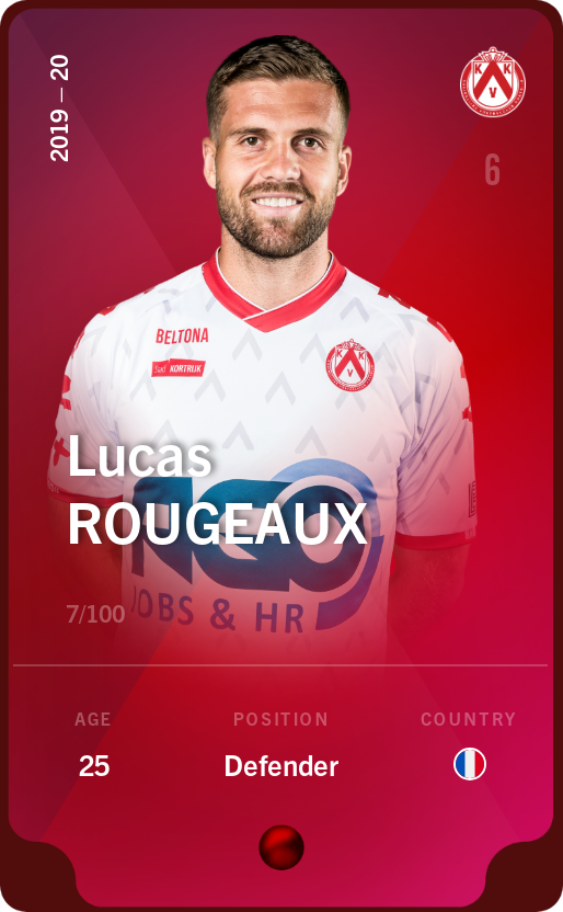 Sorare - Sorare Official - Lucas Rougeaux 2019-20 • Rare 7/100 - NFT # 77413386632302221484972627274124216739356467651064661438532752772399072746820