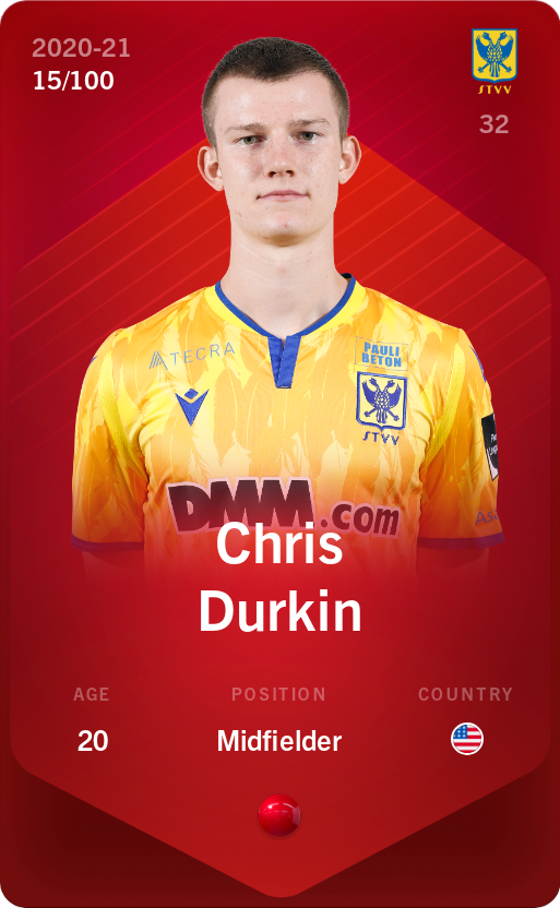 Sorare - Sorare Official - Chris Durkin 2020-21 • Rare 15/100 - NFT # 90201061914538048872093721606422176075526943253820589382980802503953587597262